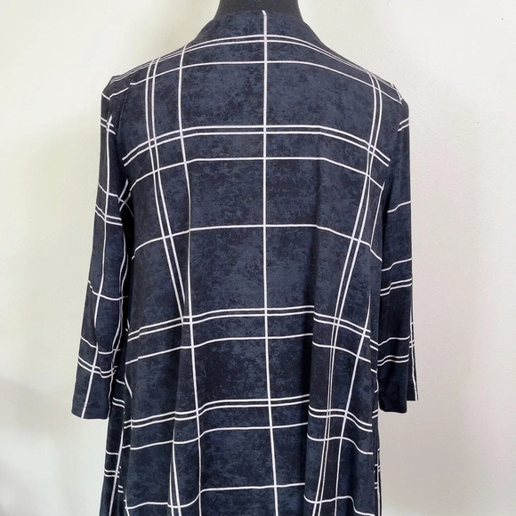 Alembika Windowpane Mineral Wash 3/4 Sleeve Pocket Tunic - Picture 11 of 14
